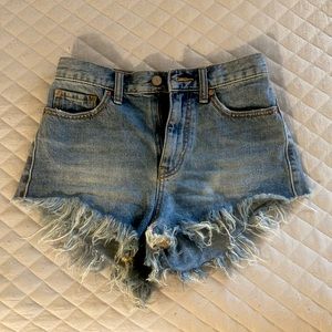 High waisted, cheeky, BDG, rough edge shorts